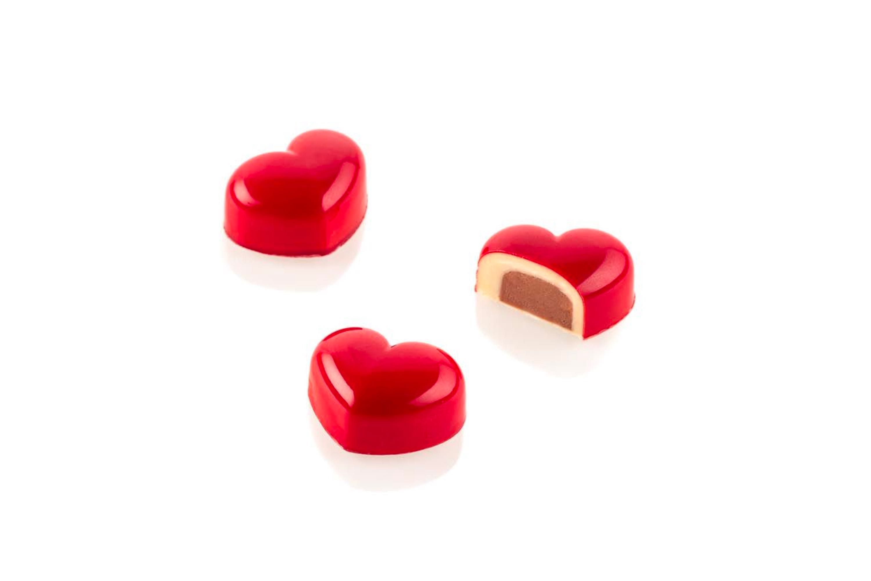 Chokoladeform med indlæg, hjerte, Kit Cuore 01