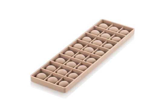 Chokoladeform m. silikoneindlæg, halvkugle, Kit Semisfera 01