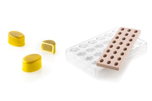 Chokoladeform med indlæg, oval, Kit Ovale 01