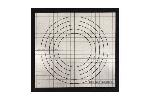 Bagemåtte cirkler og felter, 42x40 cm, silikone