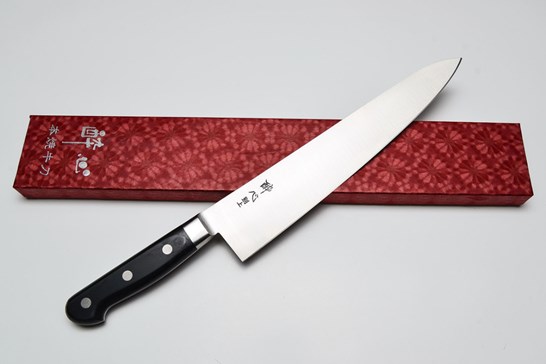 Kokkekniv gyutou, japansk carbon, 24 cm, Suisin
