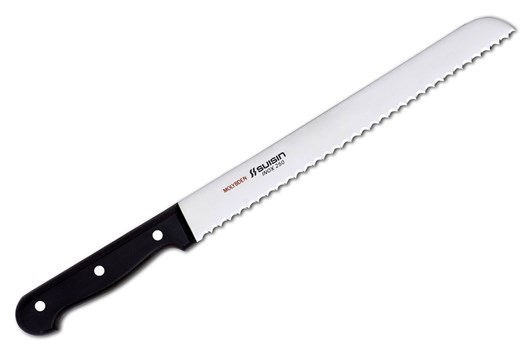 Brødkniv / bølgekniv, 25 cm, Suisin
