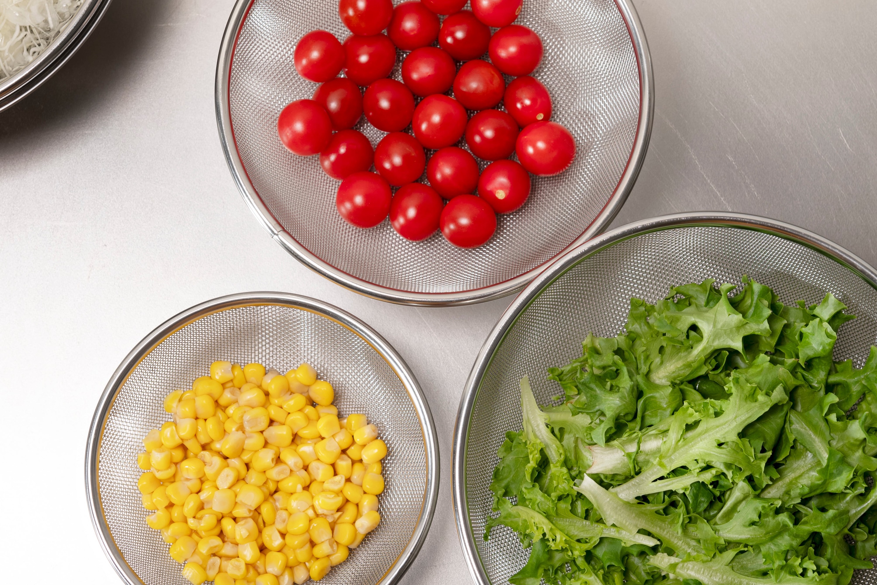 Dørslag med net, kraftigt, rustfrit stål