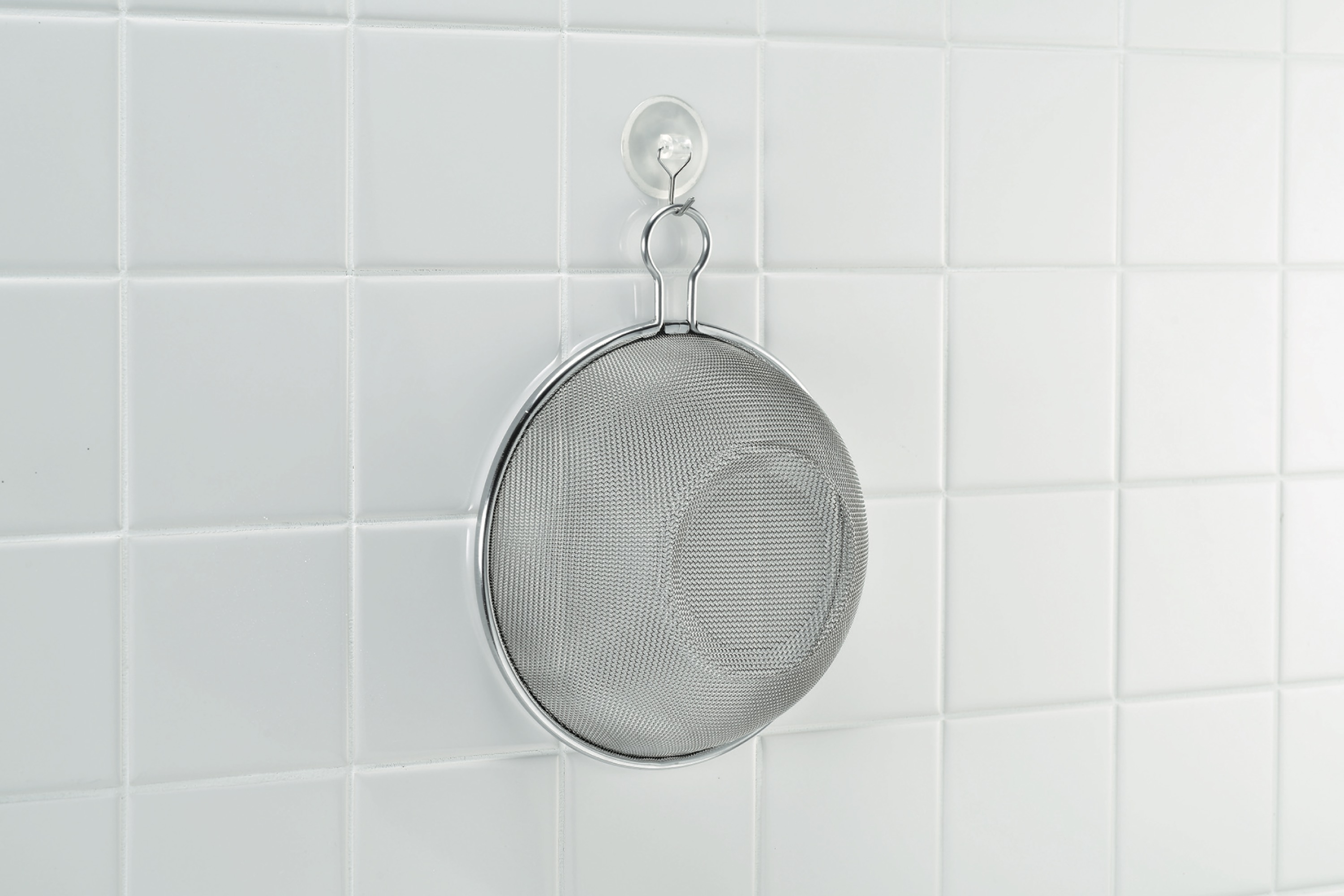 Dørslag med ring, kraftigt net, rustfrit stål