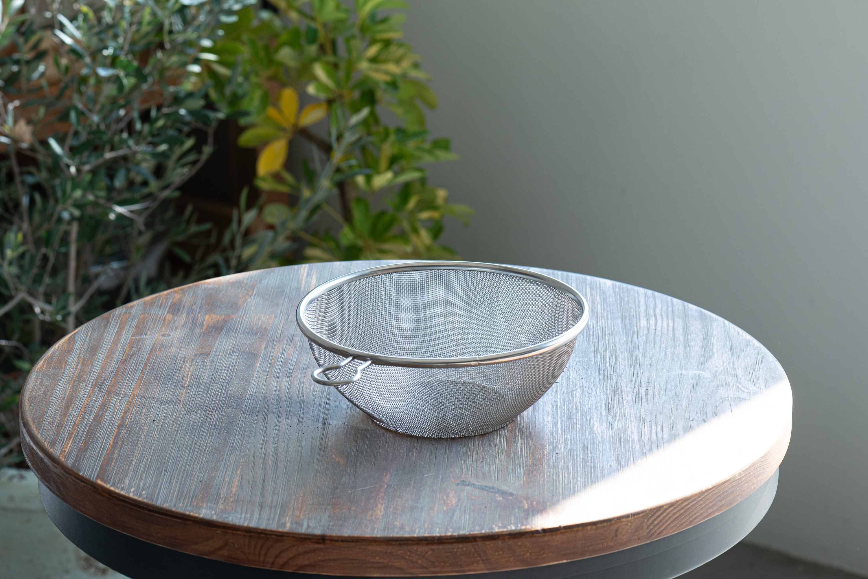 Dørslag med ring, kraftigt net, rustfrit stål