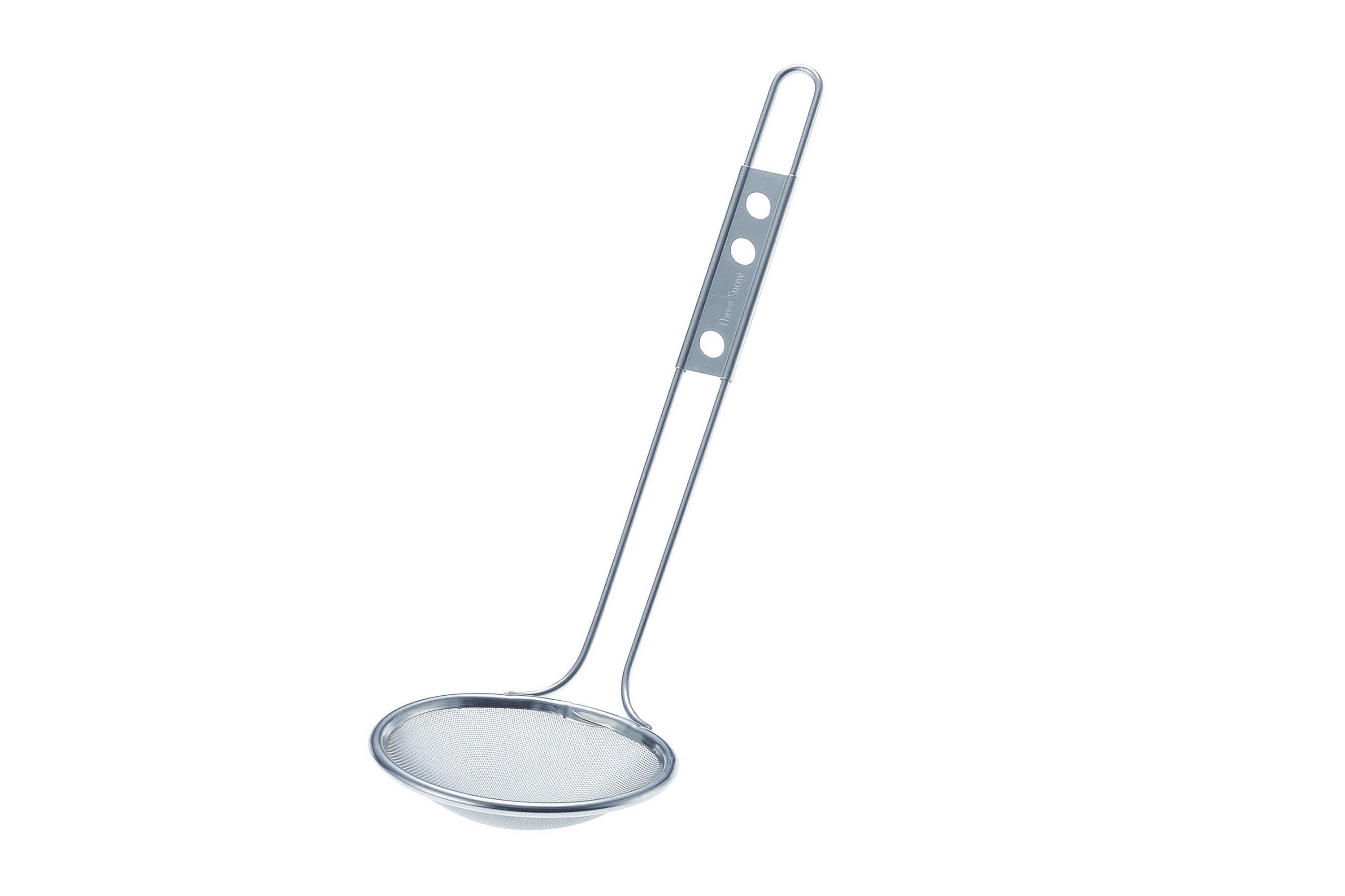 Skummeske, lille med fint net, rustfrit stål