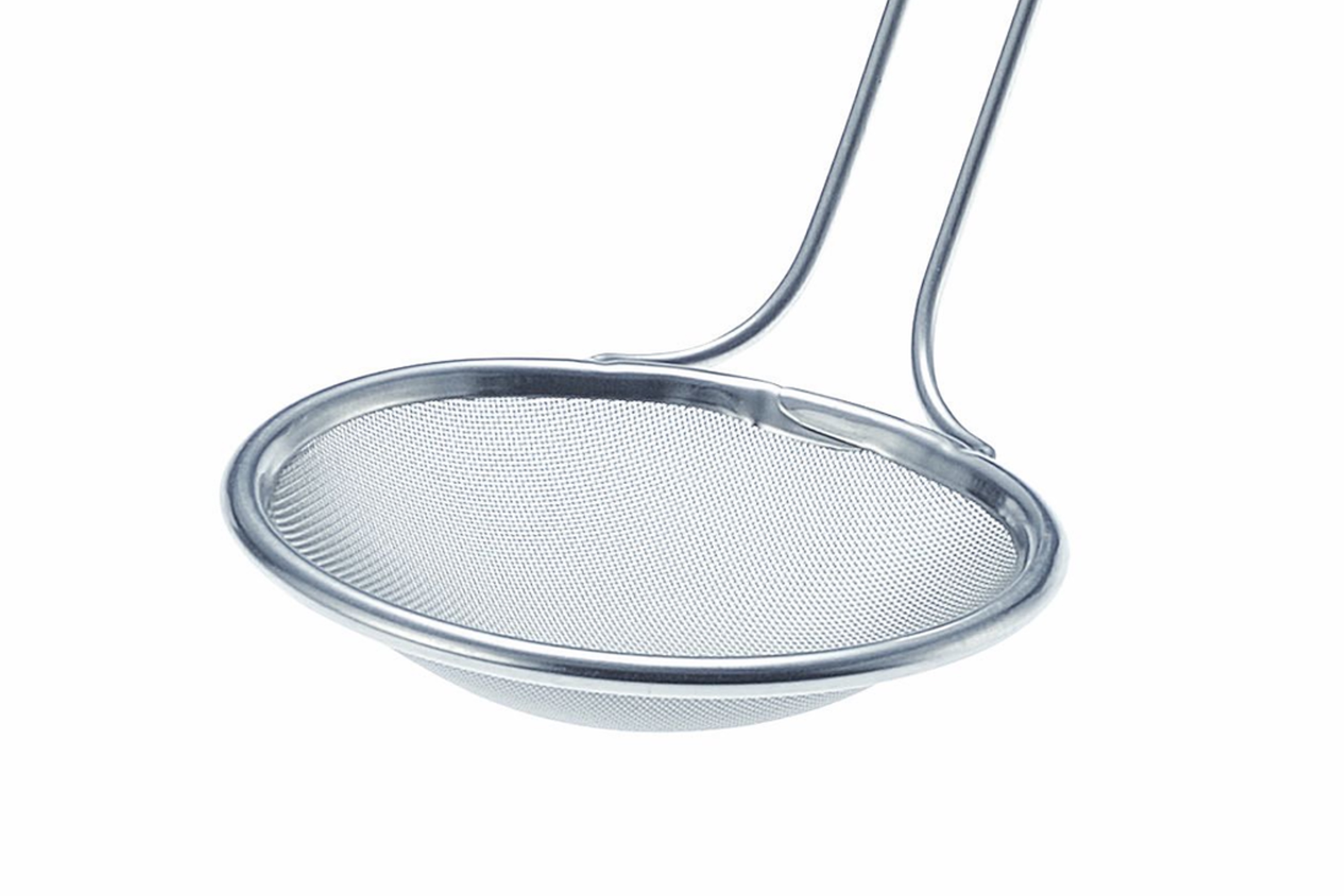 Skummeske, lille med fint net, rustfrit stål