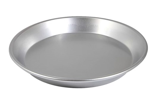 Pieform, rund, skrå kant, aluminium