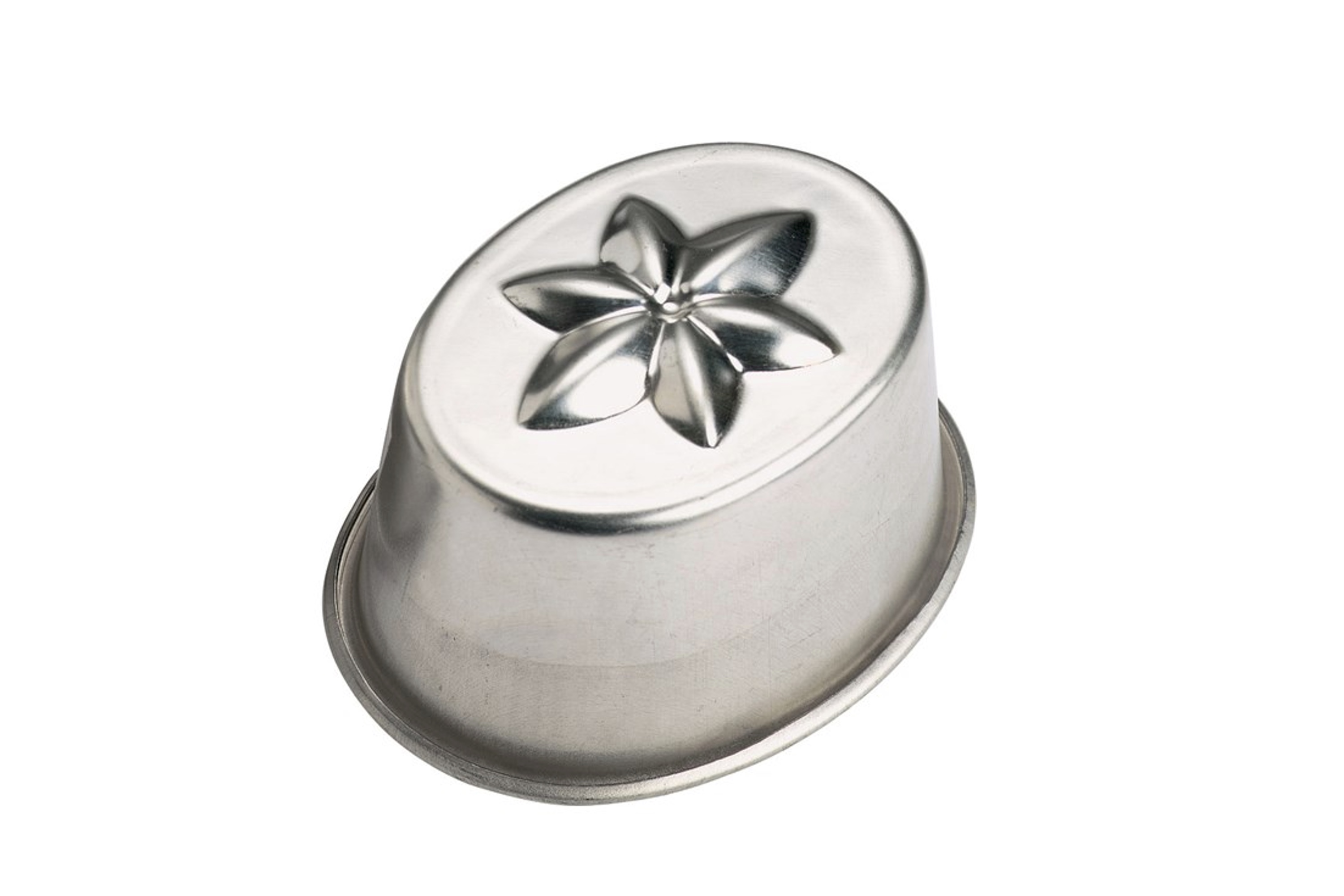 Aspicform, oval, tinblik