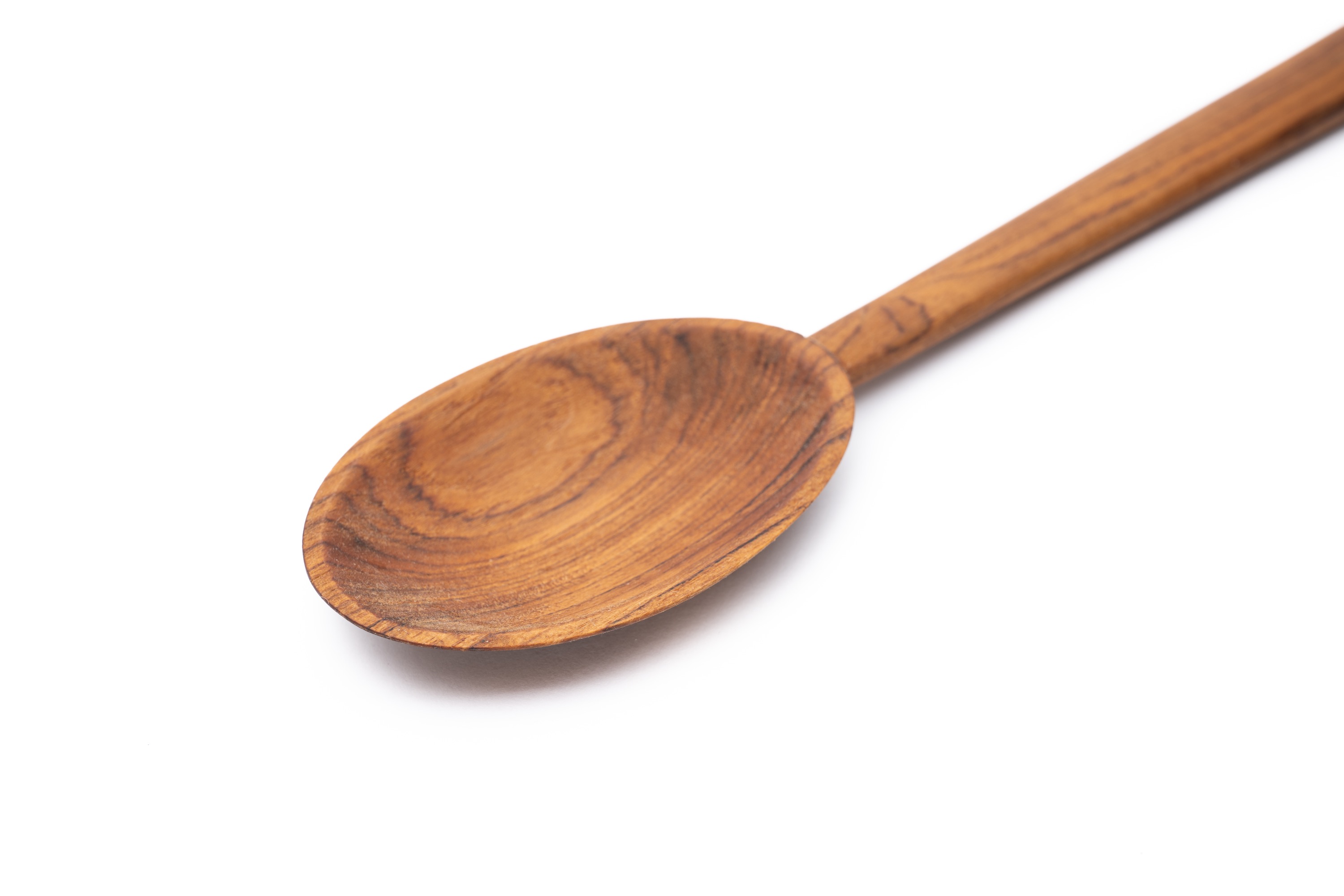 Ske til servering, teak