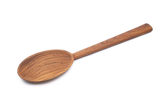 Ske til servering, teak
