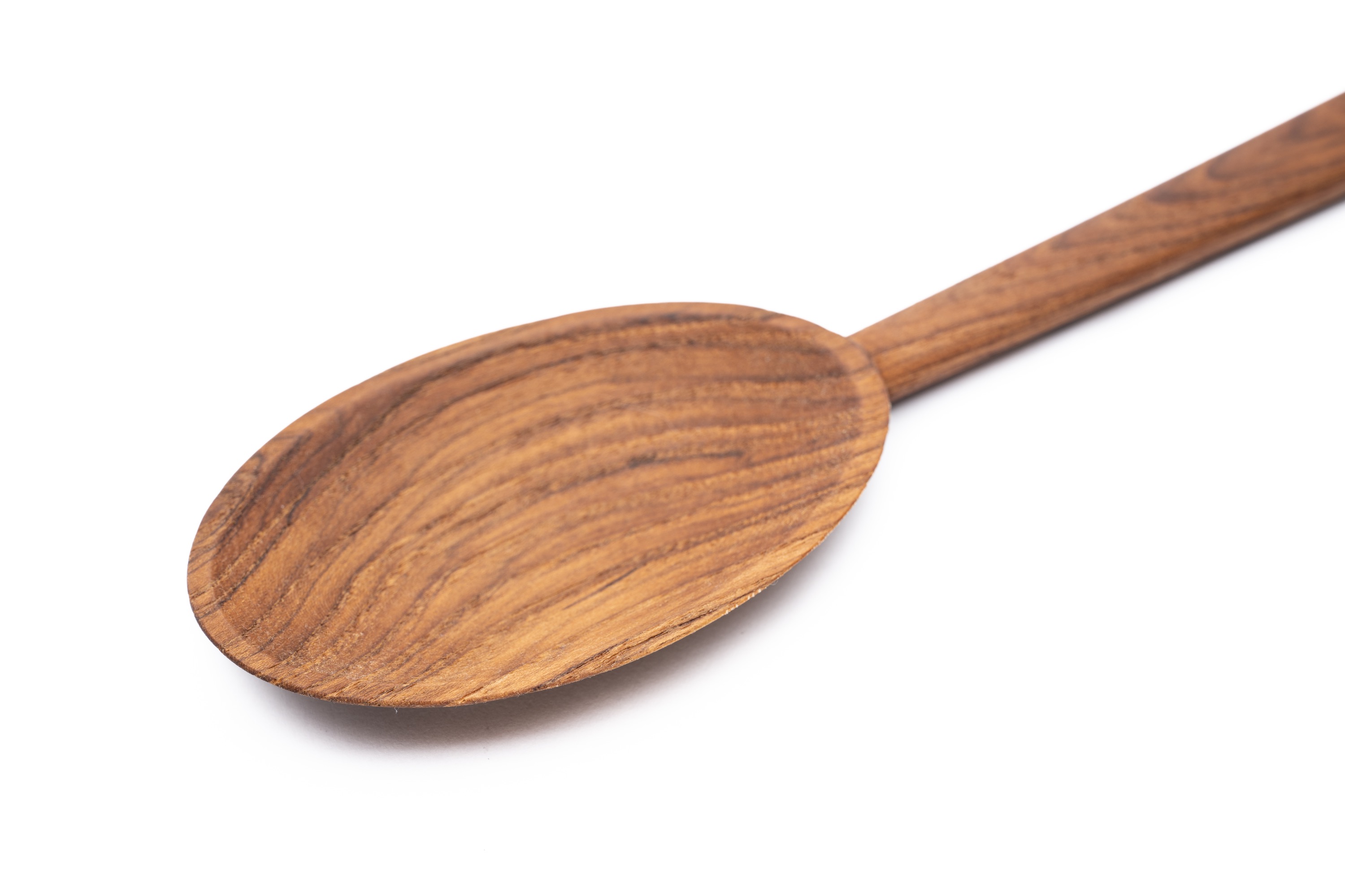 Ske til servering, teak