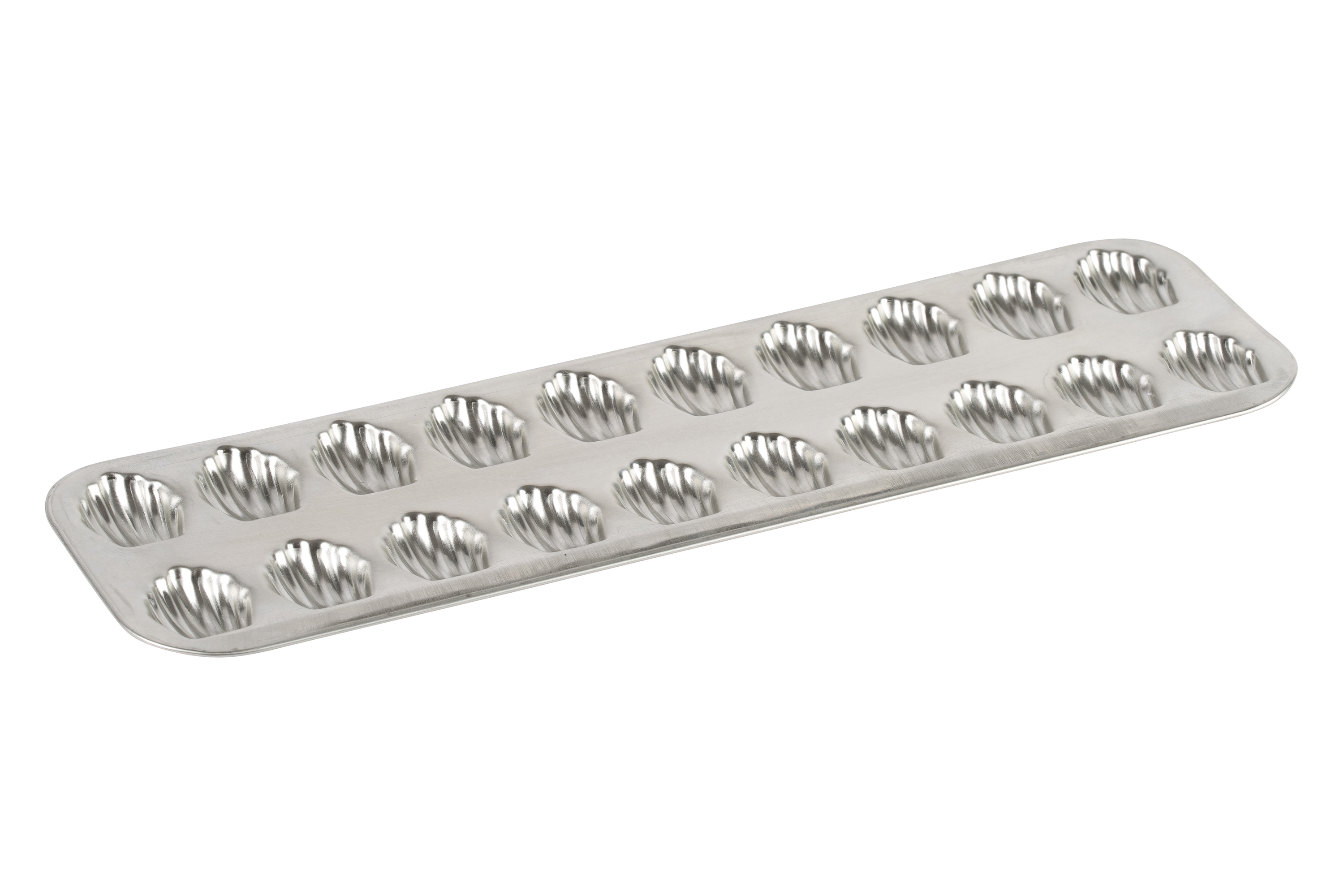 Bageplade til madeleines, 20 stk., tinblik