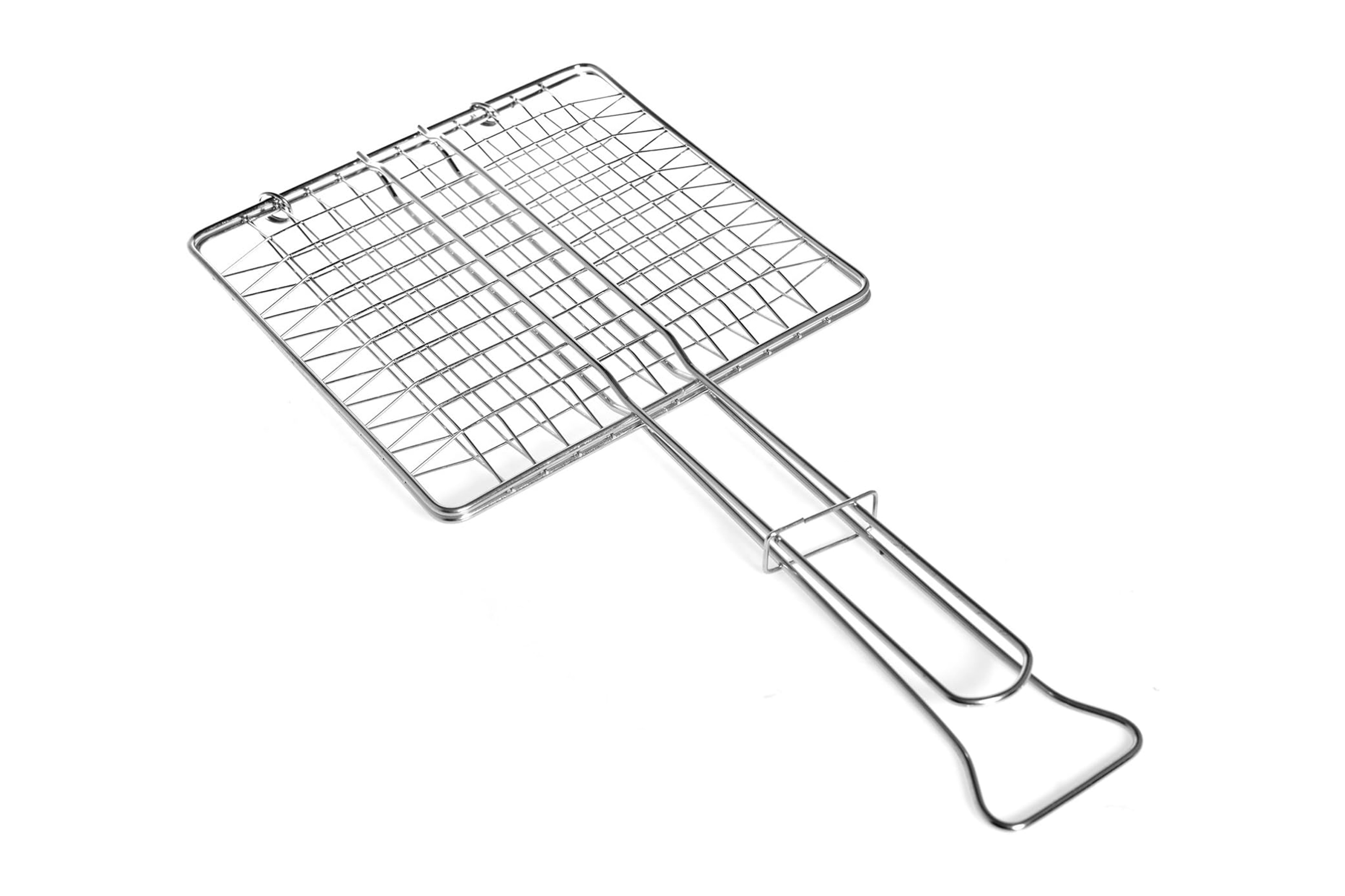 Grillrist, forkromet jern, 20x20 cm