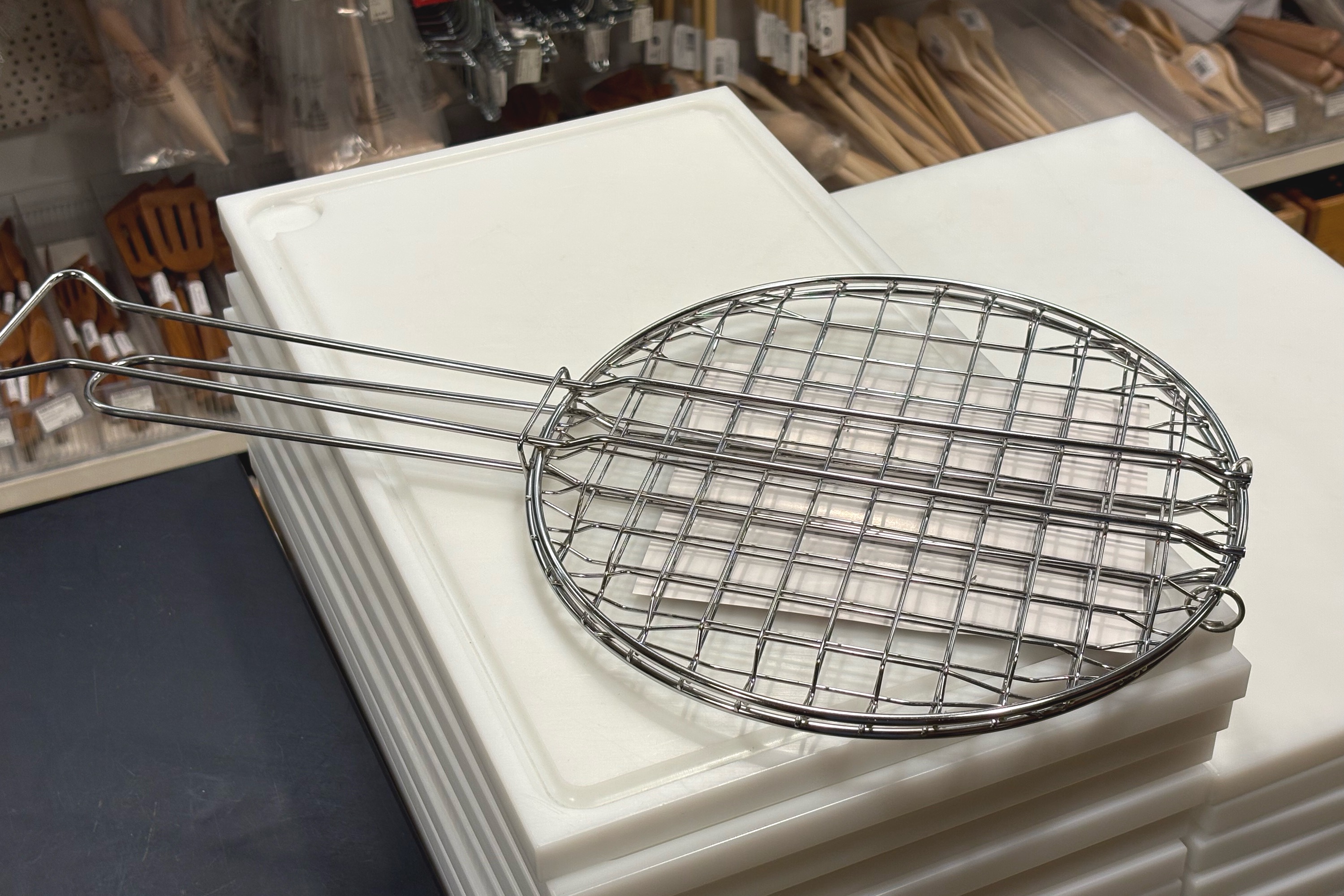 Grillrist, rund, forkromet jern, Ø 30 cm