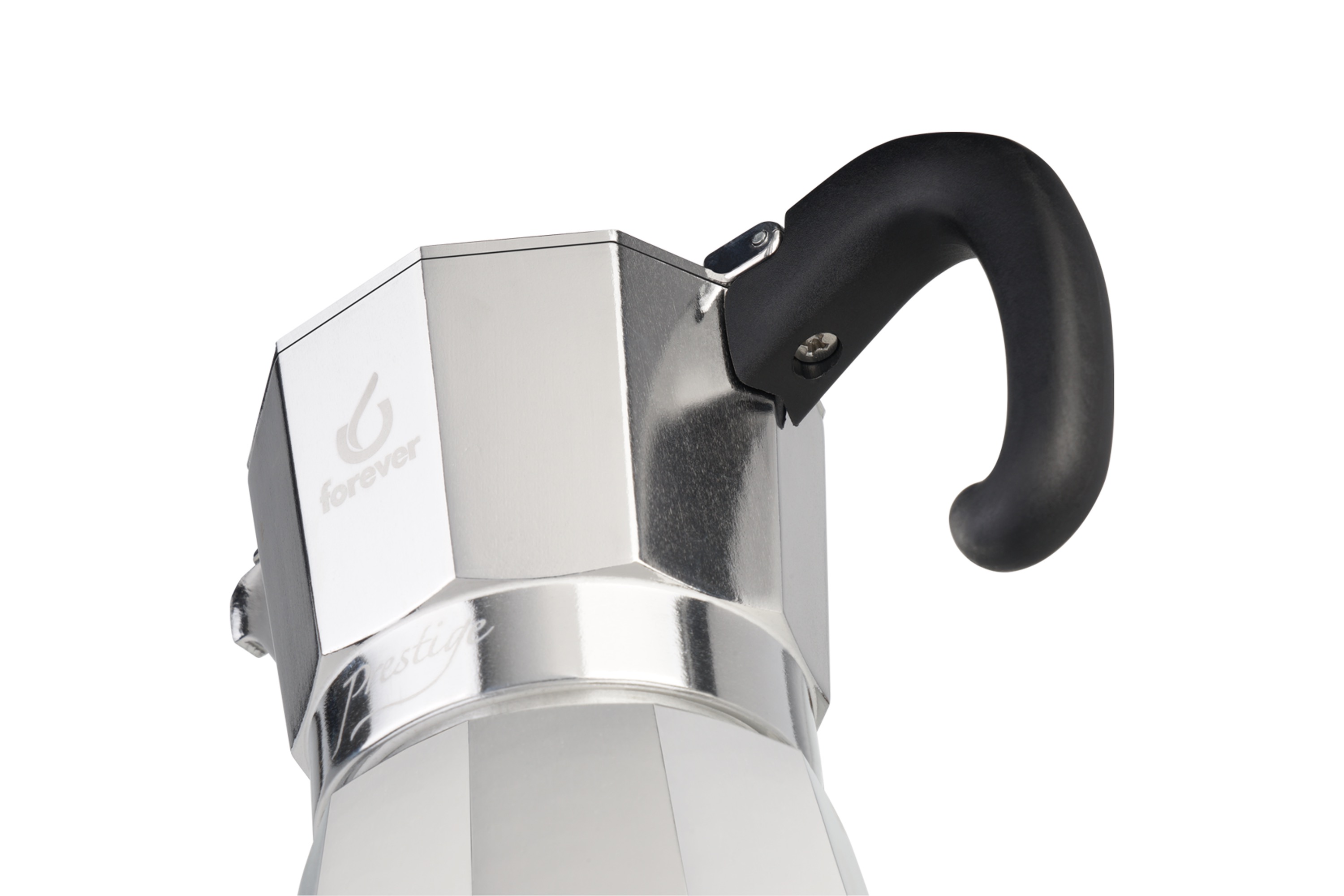 Espressokande til induktion, aluminium med rustfrit stål