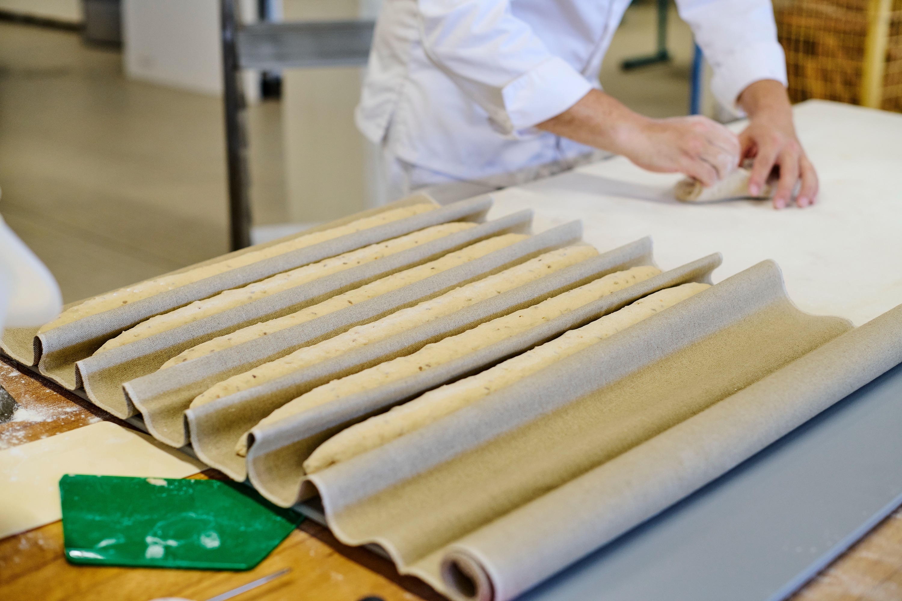 Klæde til baguette, hør