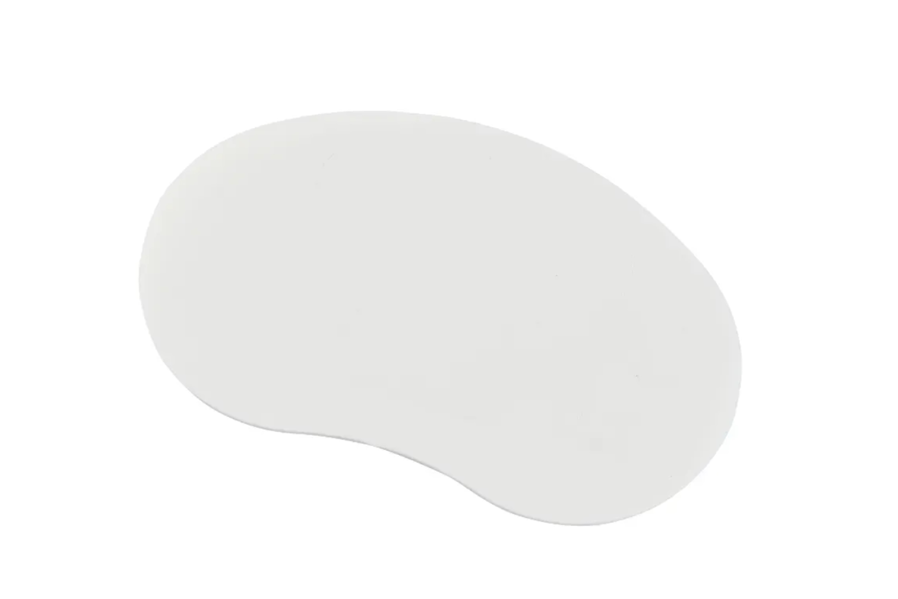 Fadskraber, bønneform, 70 °C, hvid plast