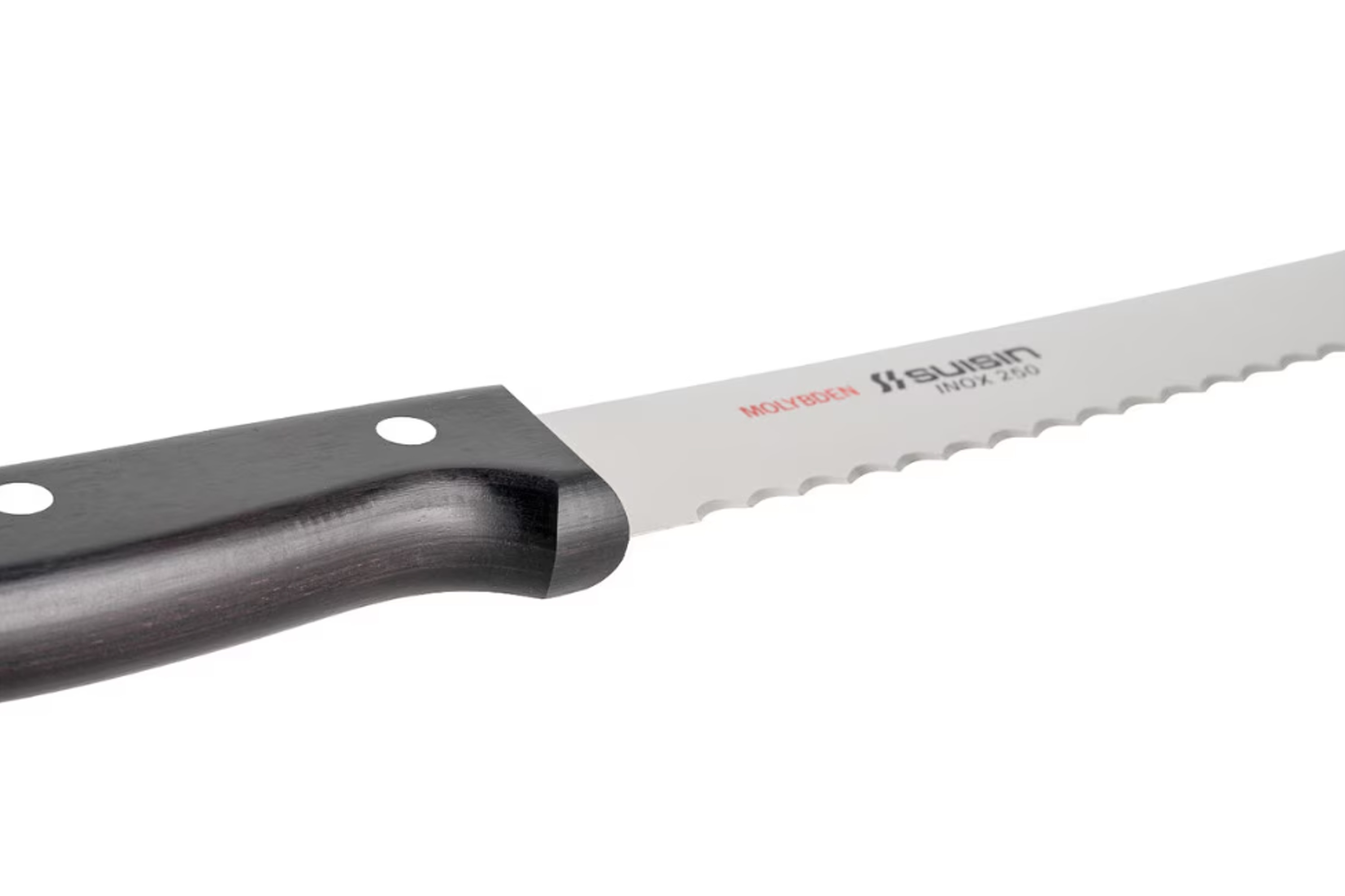 Bølgekniv / brødkniv, træskæfte