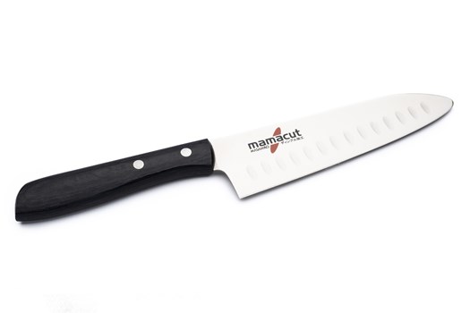 Kokke- og grøntkniv, Santoku, luftskær
