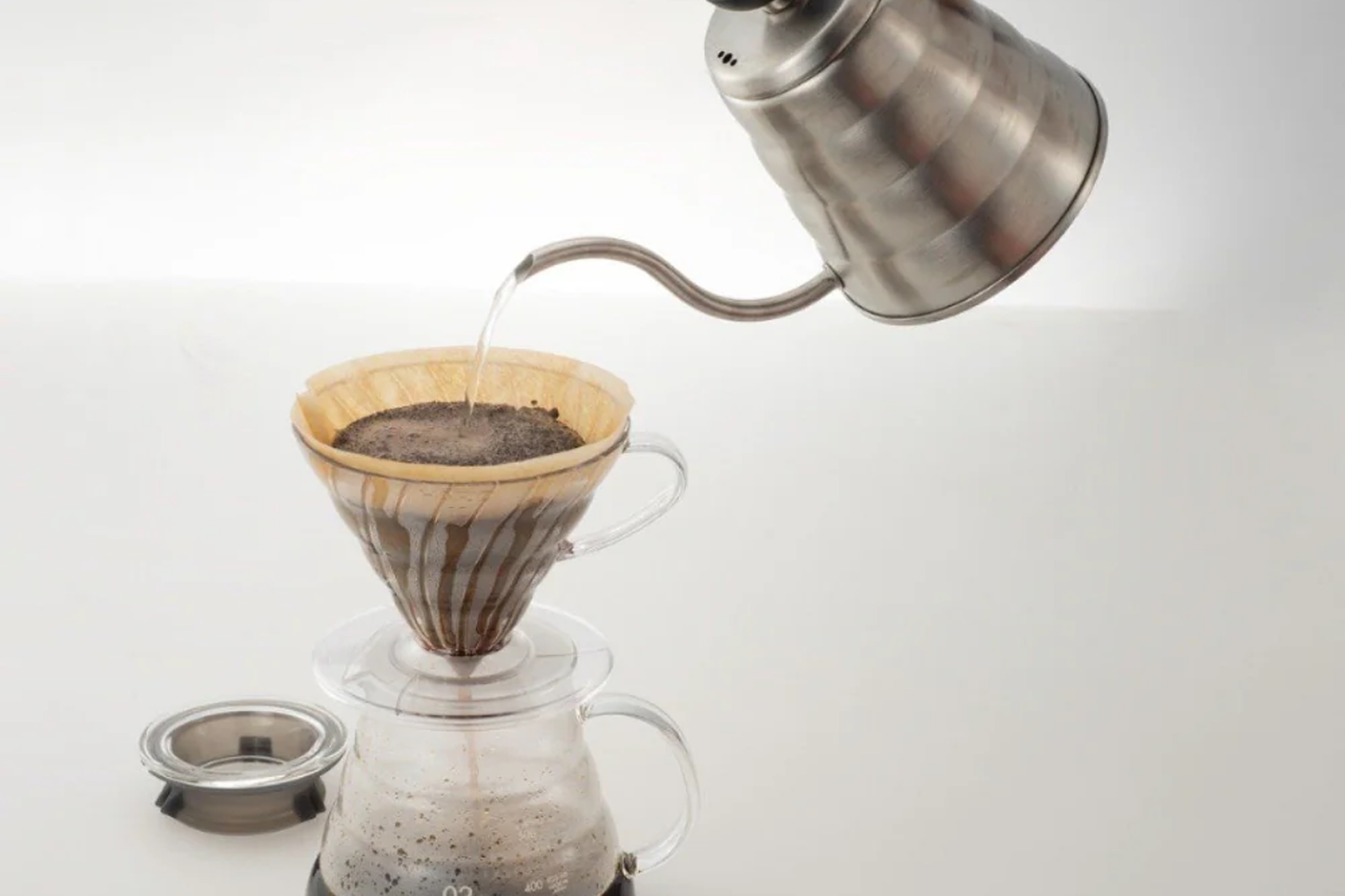 Kaffefiltre, ubleget papir, V60, 100 stk.