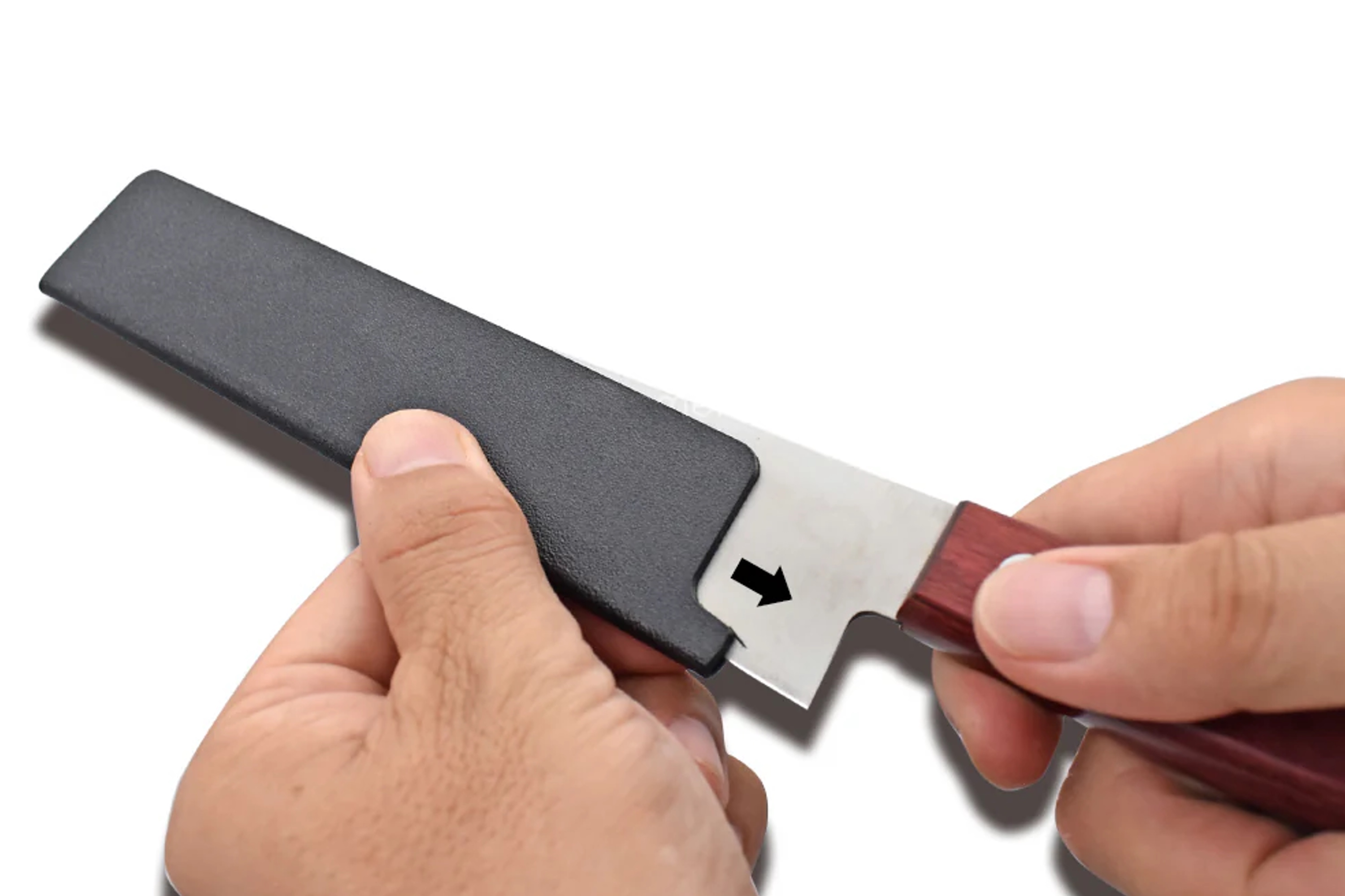 Knivskede, plast med filt