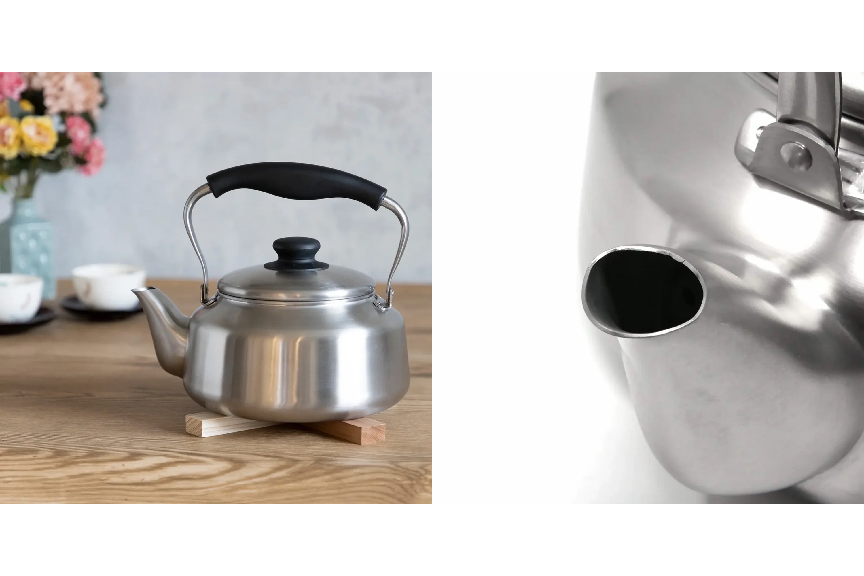 Kedel, børstet stål