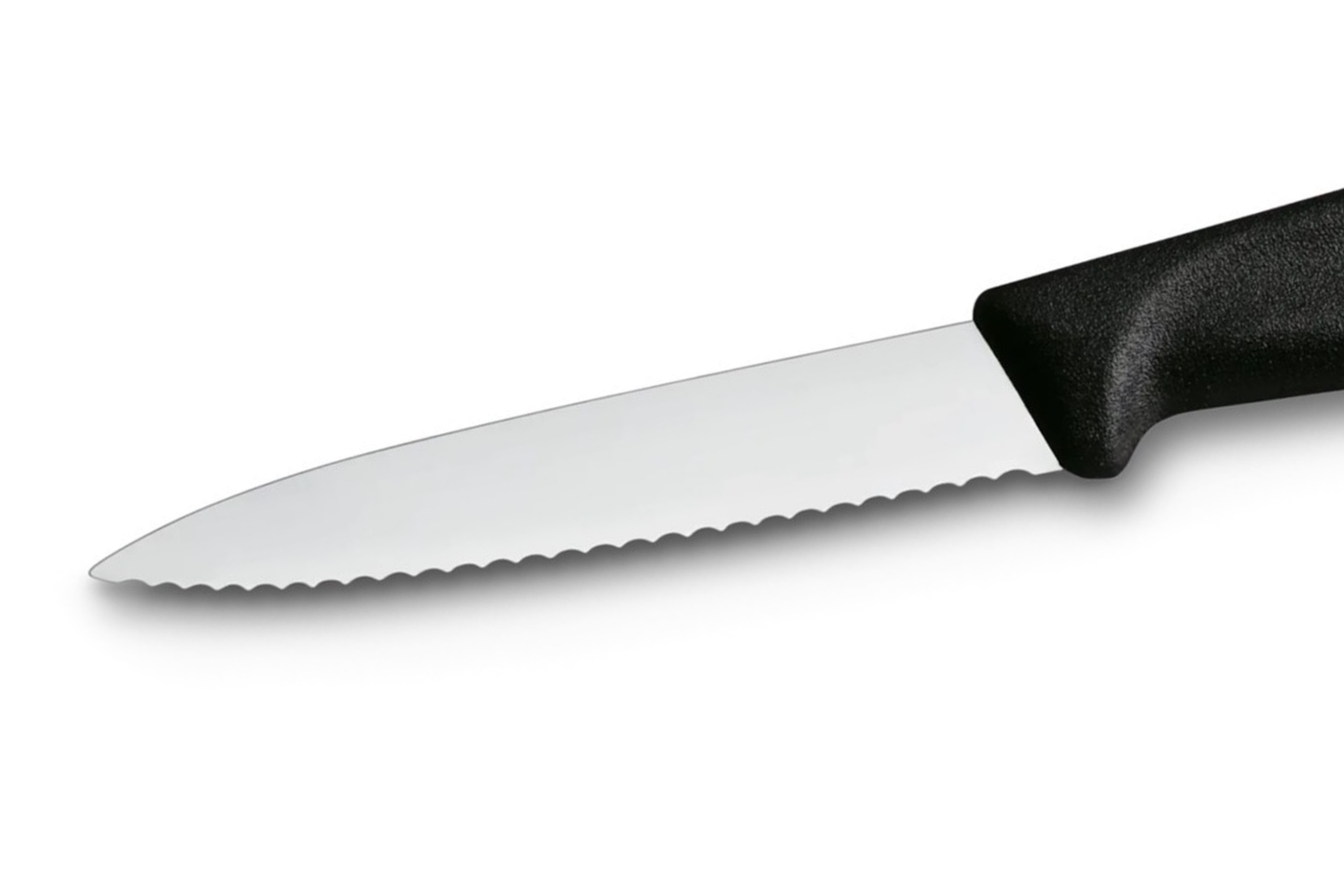 Bølgekniv, buet skær, plastskæfte