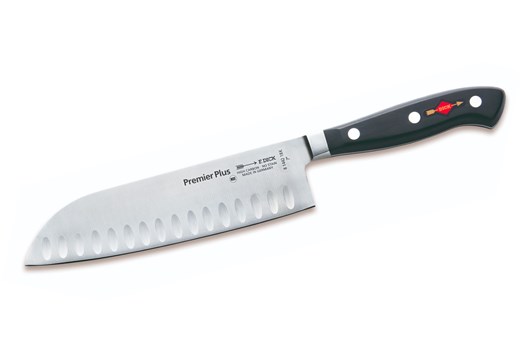 Kokke- og grøntkniv, Santoku, luftskær