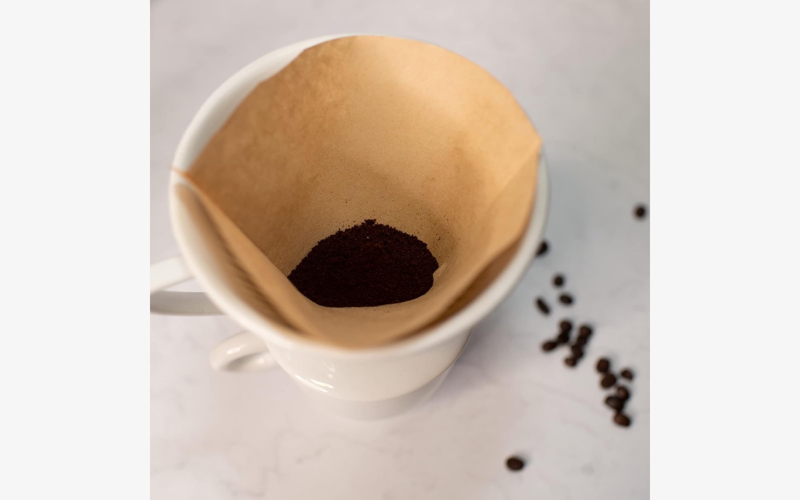 Kaffetragt til kop, str. 2, porcelæn