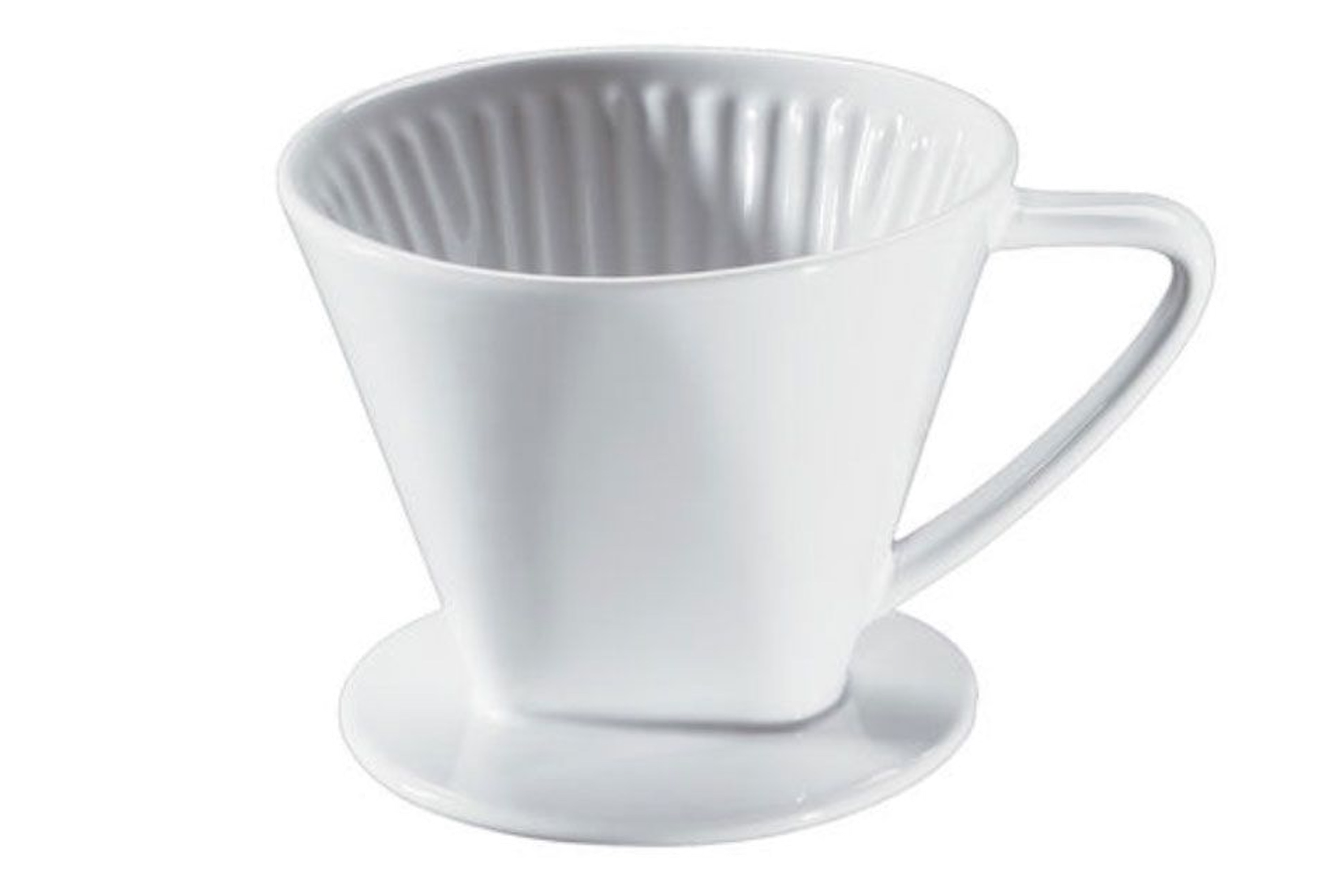 Kaffetragt til stor kande, str. 6, porcelæn