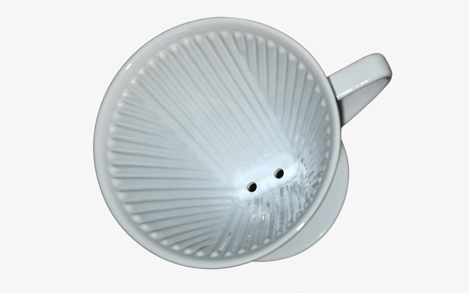 Kaffetragt til stor kande, str. 6, porcelæn