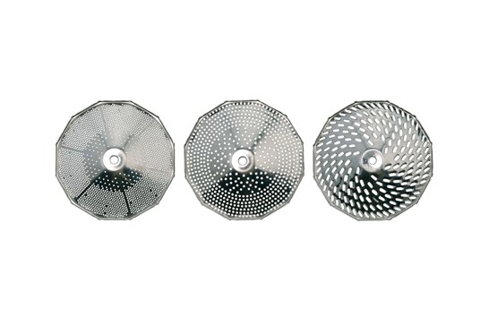 Purémølle med 3 riste, rustfrit stål, Ø 24 cm