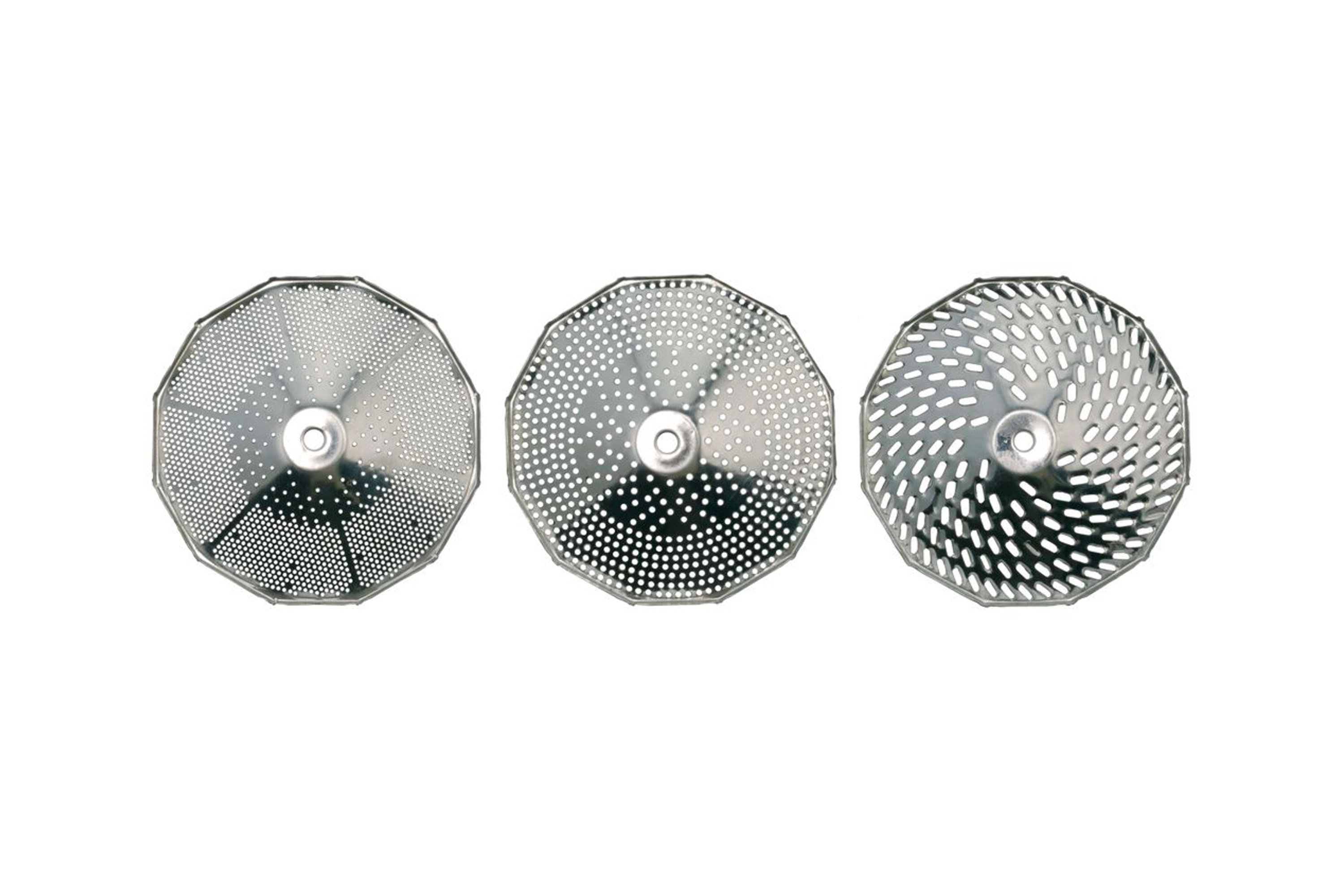 Purémølle med 3 riste, fortinnet jern