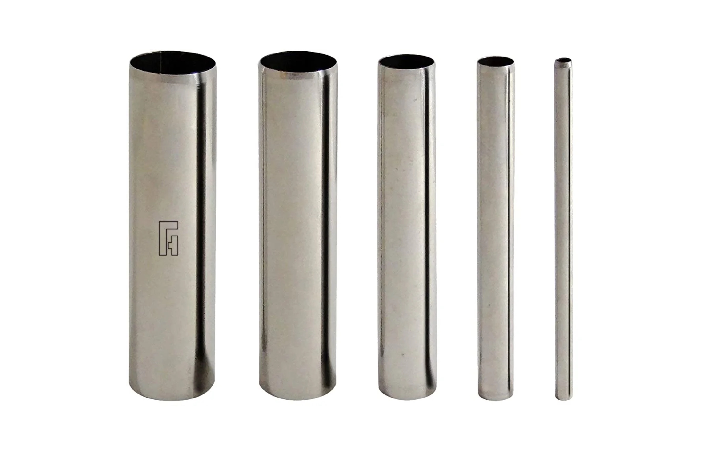 Udstikkersæt, 5 cylinderrør, stål, L 10 cm