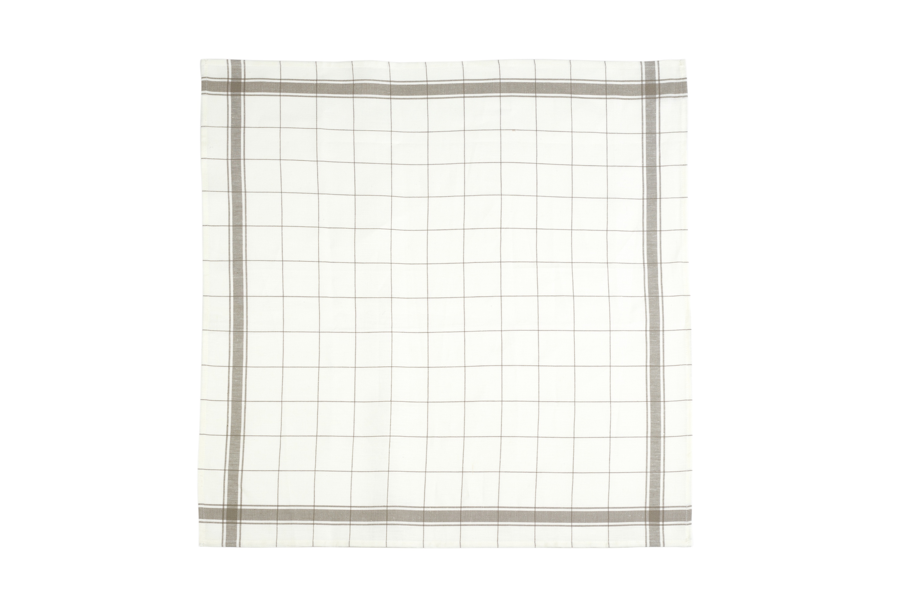 Viskestykke, Parma, hvid/grå, hør (1 stk.)