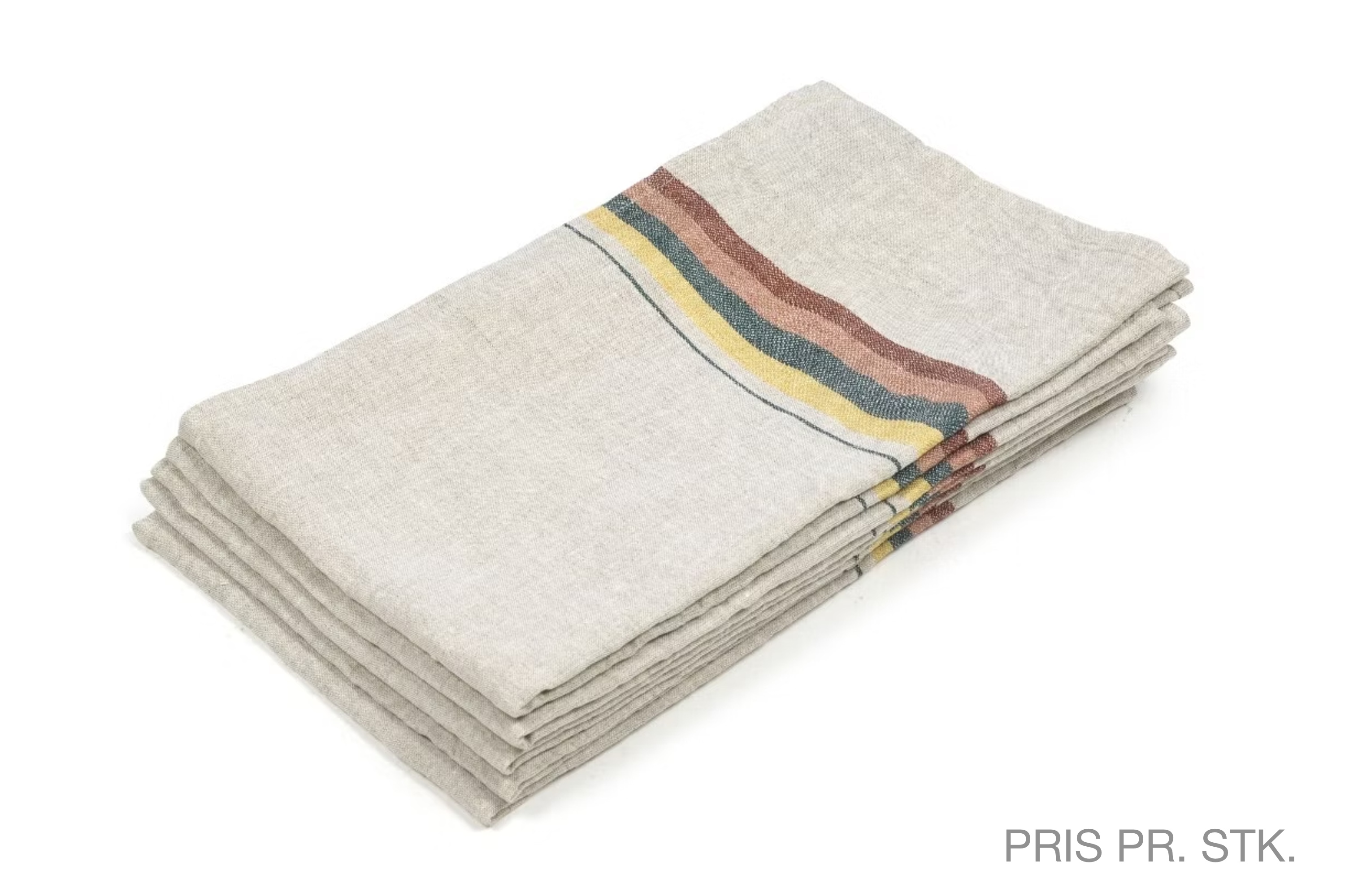 Viskestykke, Dock Lucerne Stripe, hør (1 stk.)