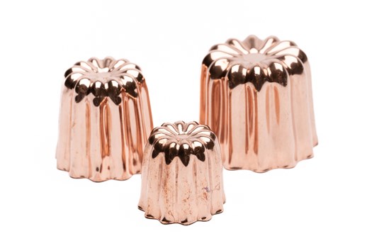 Canelé bageform, kobber