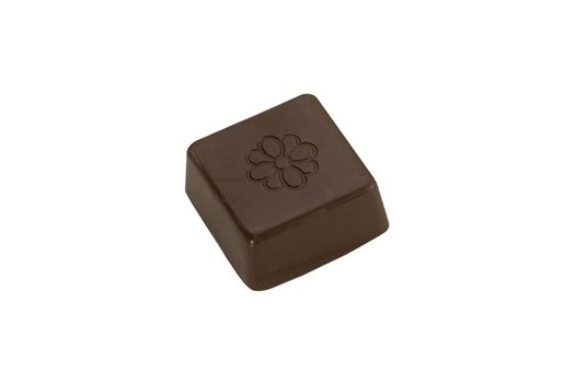 Chokoladeform, kvadratisk m/blomst, 32 stk.