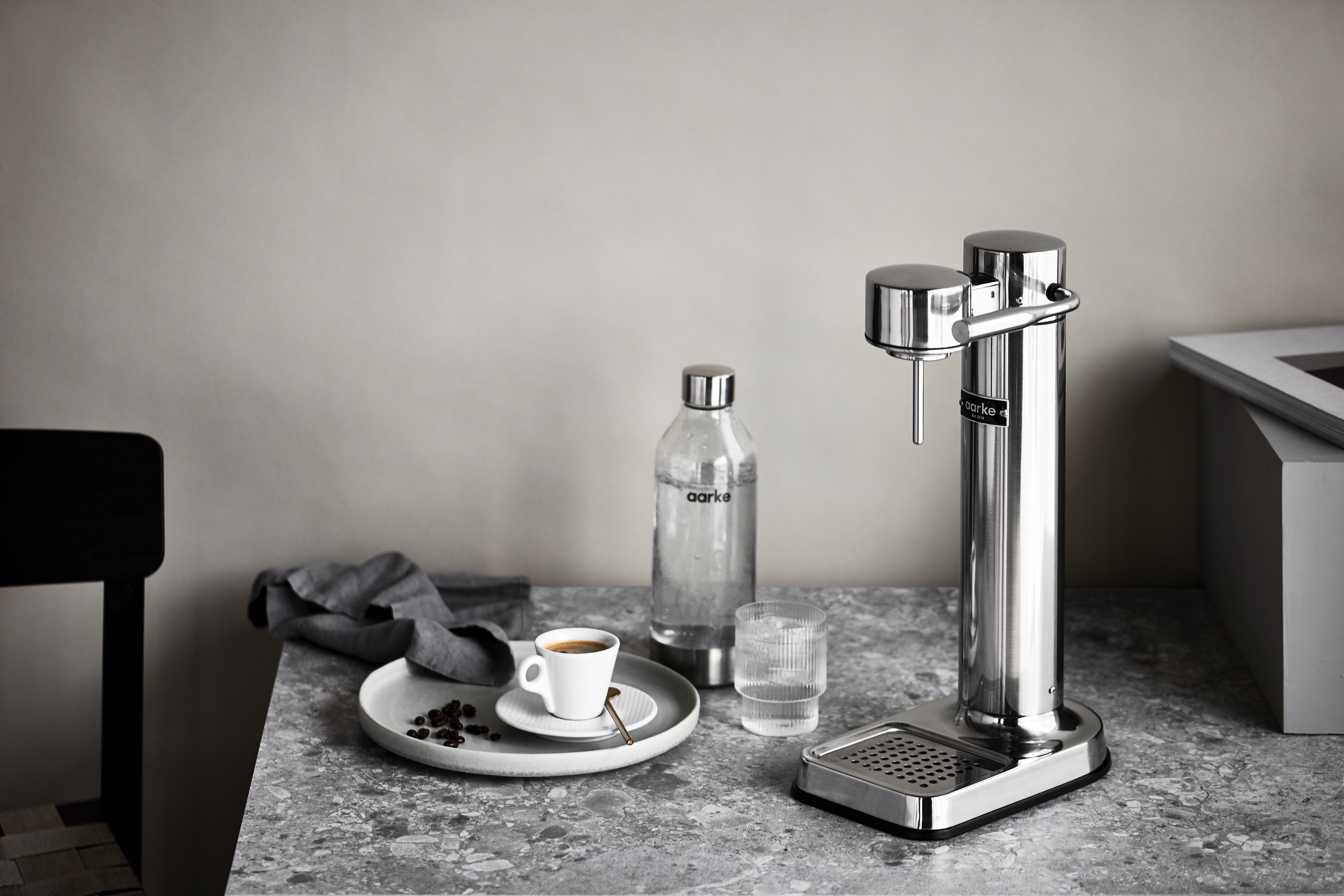 Kulsyremaskine, Aarke Carbonator 3, poleret stål