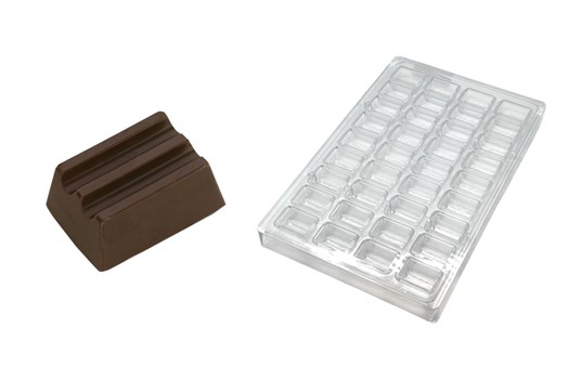 Chokoladeform, rektangulær, L 30 mm, 36 stk.