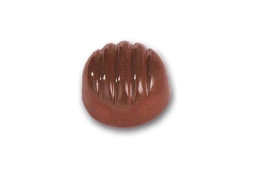 Chokoladeform, rund m. riller, Ø 29 mm, 40 stk.