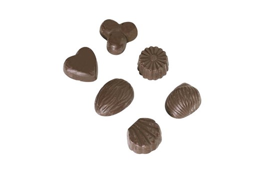 Chokoladeform nr. 1000, 6 forskellige, 24 stk.