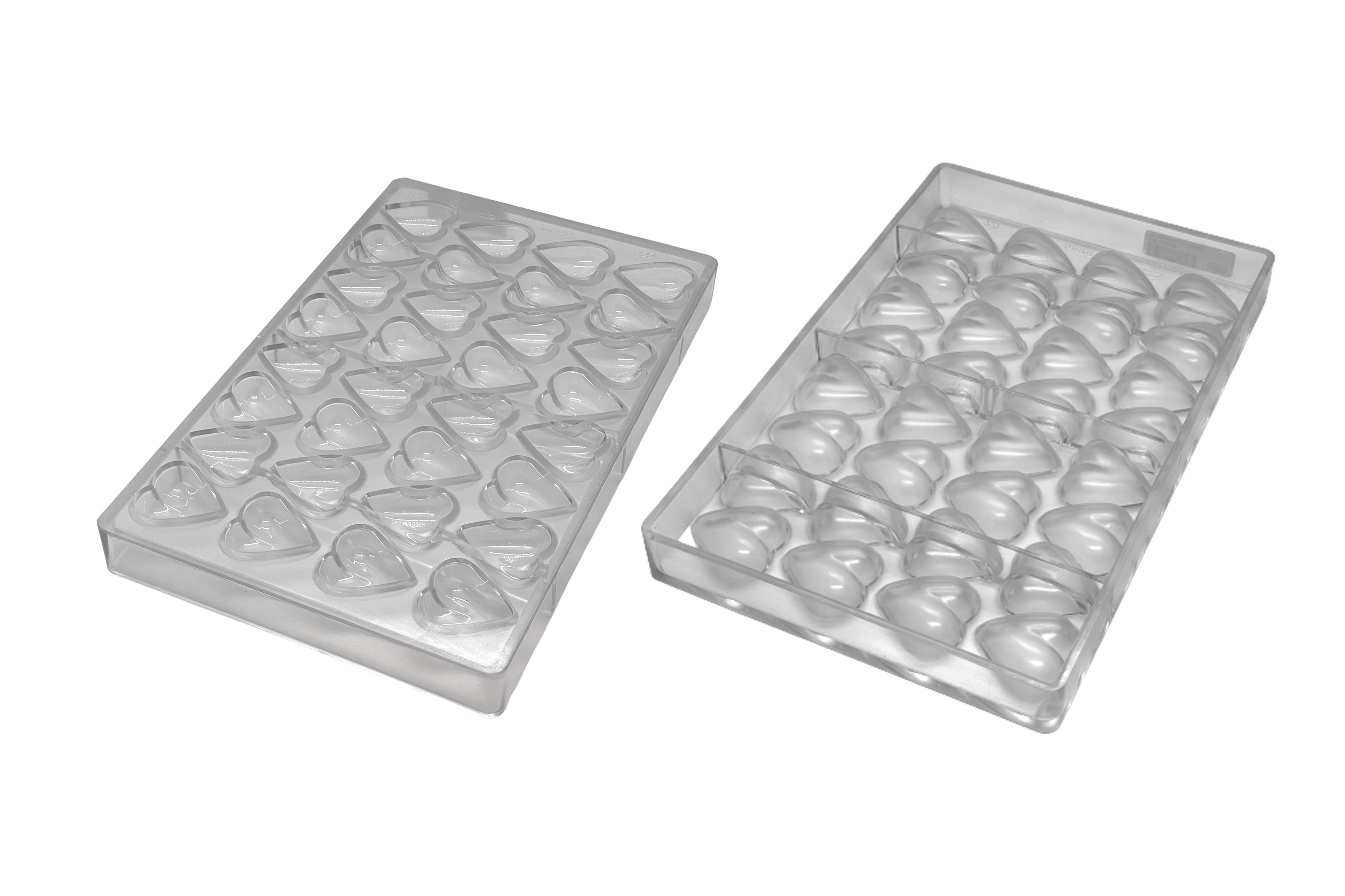 Chokoladeform, hjerte, L 35 mm, 32 stk.