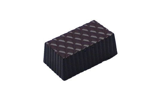 Chokoladeform, rekt. m. mønster, L 35 mm, 48 stk.