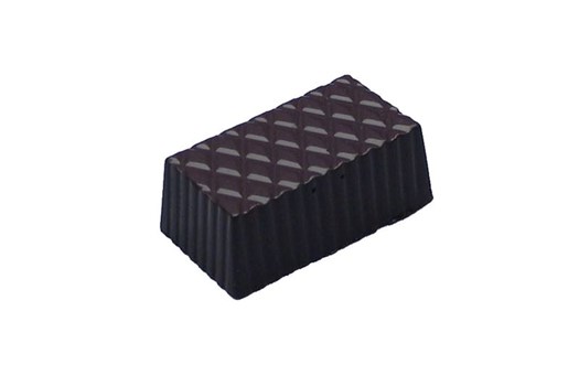 Chokoladeform, rektangulær med mønster, L 35 mm, 48 stk.