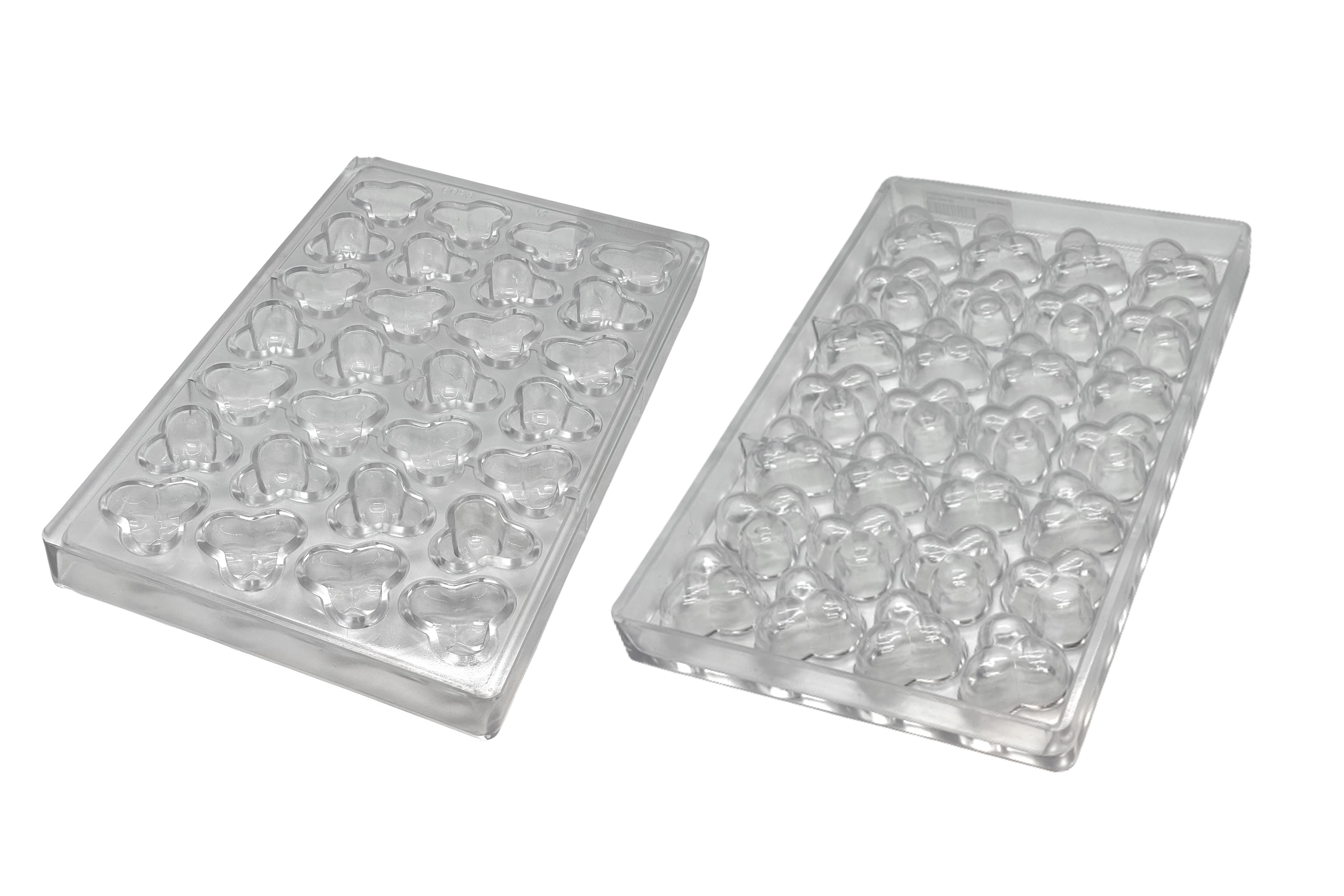 Chokoladeform, tre nødder, L 30 mm, 28 stk.