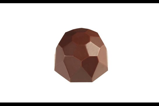 Chokoladeform, diamant facet, Ø 27 mm, 35 stk.