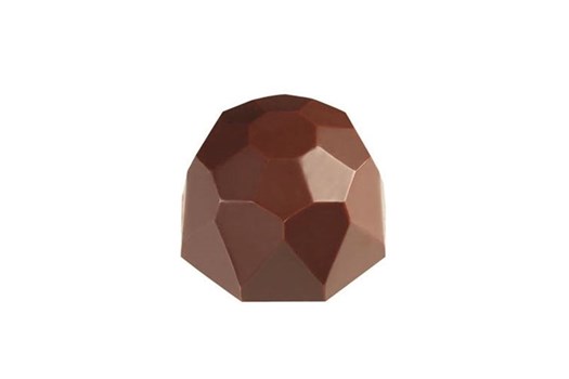 Chokoladeform, diamant facet, Ø 27 mm, 35 stk.