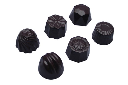 Chokoladeform nr. 12601, 6 varianter, 36 stk.